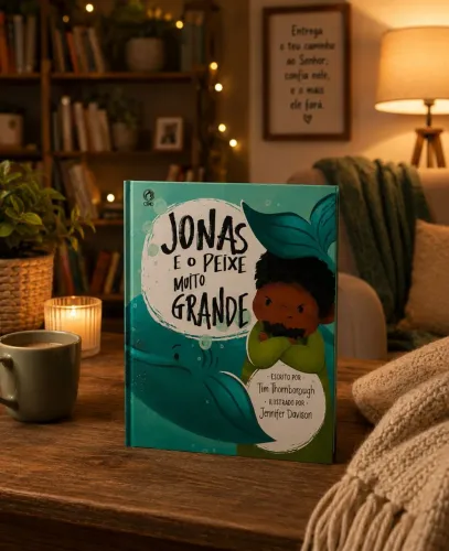 Livro infantil, bíblicos, jonas e o peixe muito grande 