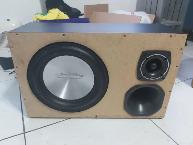 Caixa trio com subwoofer de 12" Funcionando Perfeitamente - Leia o Anúncio para mais inf