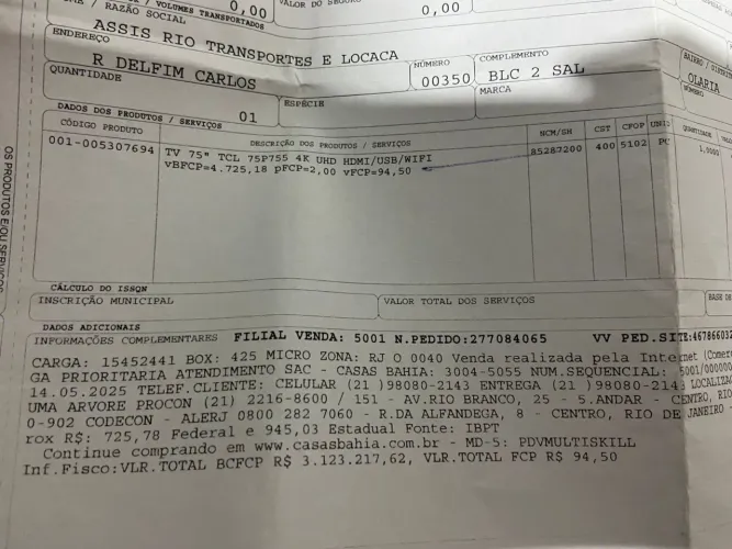 Vendo Tv 75 polegadas 