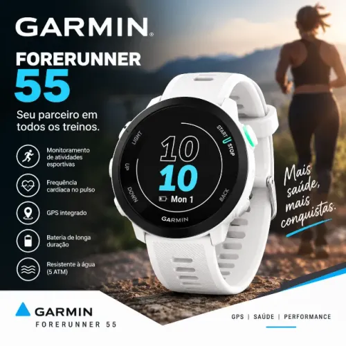 RELOGIO GARMIN 55 BRANCO (USADO)
