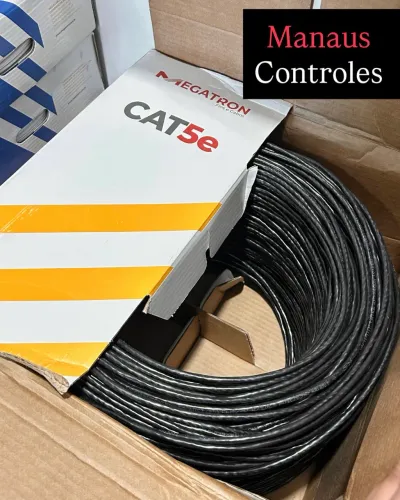 Caixa de Cabo de Rede 100% Cobre CAT.5E 305M Megatron 