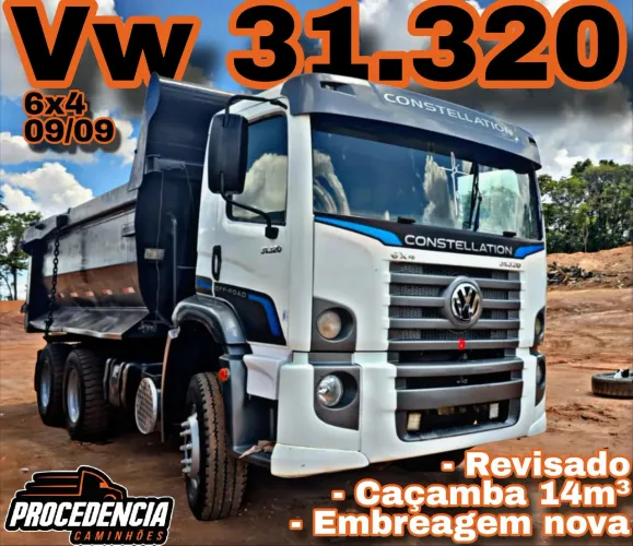 Vw 31.320 6x4 2009 - Caçamba meia cana