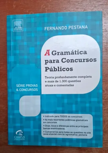 Livro A gramática para concursos públicos.