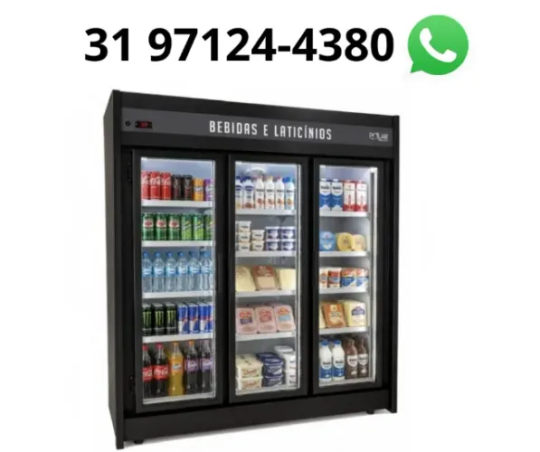 Refrigerador de Bebidas 3 Portas Polar Novo