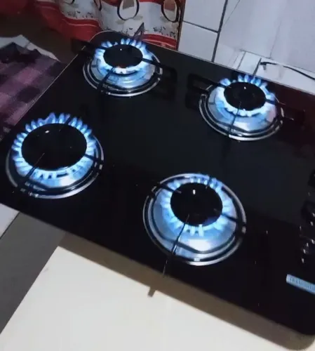 Fogão Cooktop Tramontina 4 bocas Automático Semi novo<br>