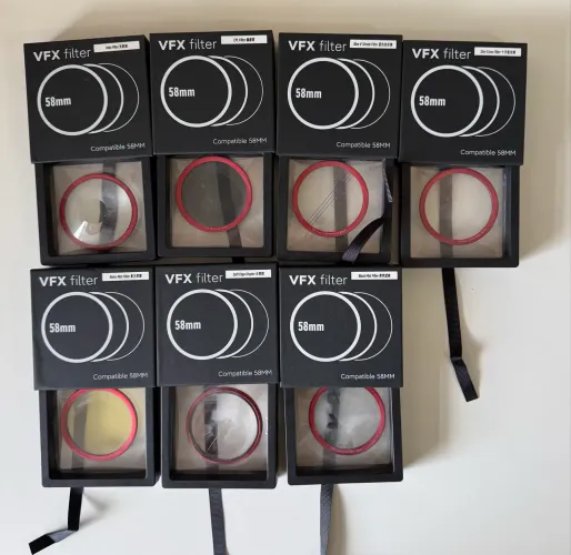 Kit de Filtros vfx filter compatível 58mm para máquinas fotográfica profissional 