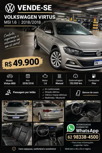 Volkswagen Virtus 1.6 MSI Flex 16V 5P Mec. 2018