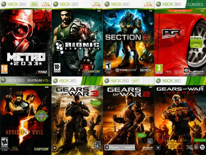 COLEÇÃO DE JOGOS ORIGINAIS XBOX 360 - SEMINOVOS DE COLECIONADOR $