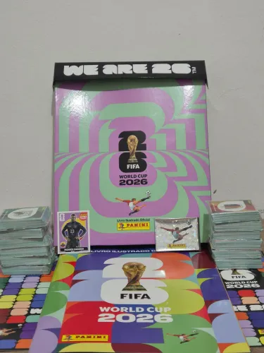 Álbum copa 2026 completo - figurinhas para colar + legend brinde