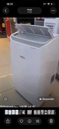 Ar condicionado portátil 7000 btus com wifi (quente se frio )