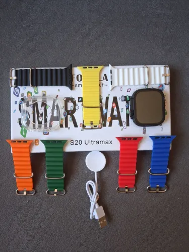 Relógio smartwatch ultra max S20 recarregável, novo na caixa.