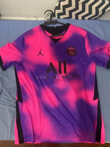 Camisa PSG Jordan 2020/21 Original Nike Rosa/Roxa
