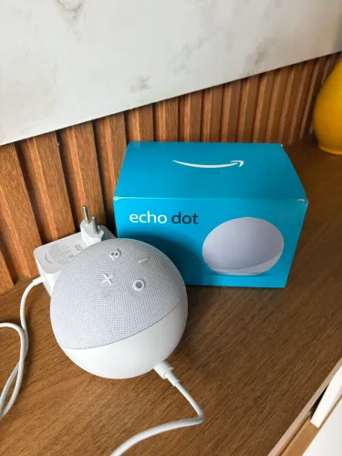 Echo Dot (5 Geração) com Alexa, Amazon Smart Speaker Branco - B084DWCZY6