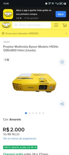 Vendo ou troco projetor epson
