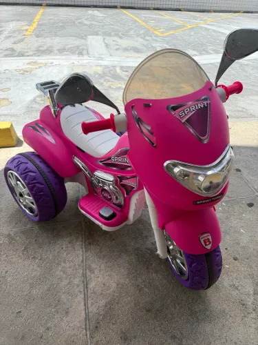 Moto elétrica infantil Biemme Sprint Turbo pink 12v rosa