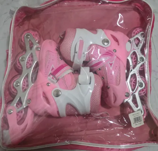 PATINS INFANTIL REGULAVEL ROSA (TAMANHO 29)