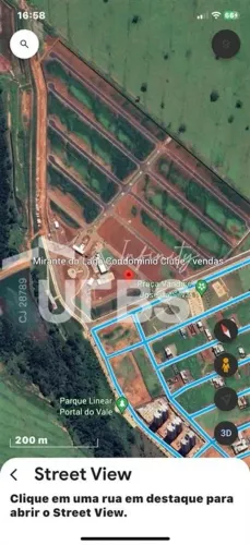 Terreno em condomínio com 264m² à venda no Mirante do Lago