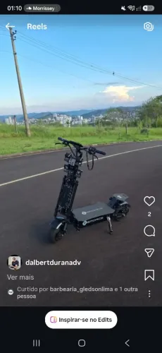 Patinete 100kmh 90km autonomia alta performance estado zero