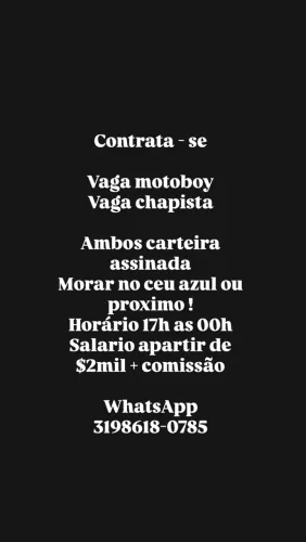Vaga emprego