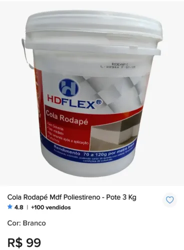 Promoção cola pra piso vinilico e cola pra rodapé