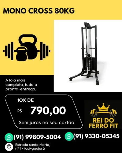 Aparelho de musculação - mono cross 80kg
