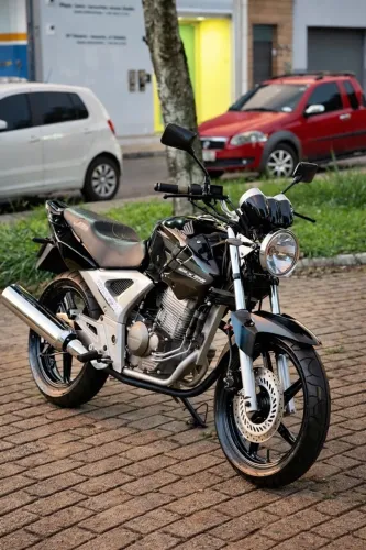 HONDA CBX 250 TWISTER 2008 PRETA - DOC OK, SÓ TRANSFERIR -