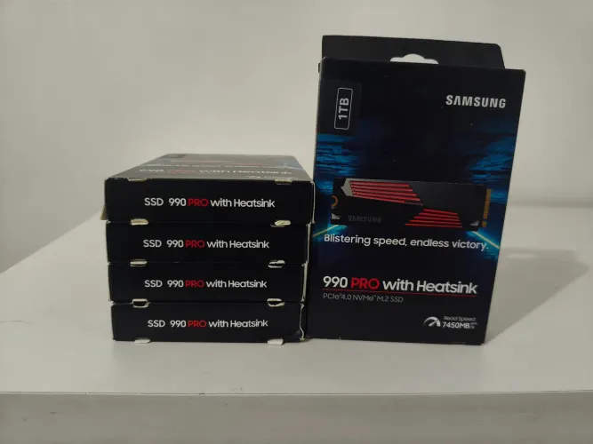 (Novo Lacrado) SSD NVME 1TB Samsung 990 PRO Heatsink Dissipador PS5 e PC