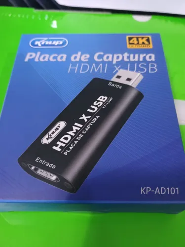 Placa de captura de vídeo 4K USB x HDMI / MEGA PROMOÇÃO 