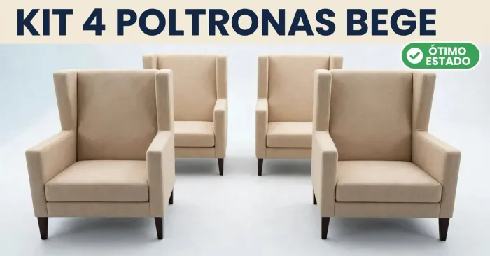 4 Poltronas vintage Century