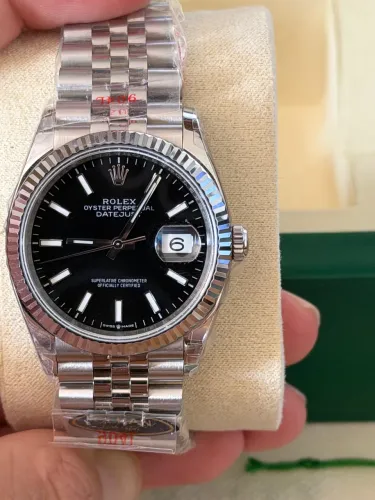 Rolex Datejust Black Dial 36mm Clean Factory