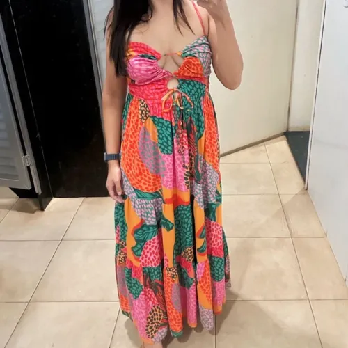 Vestido Farm linho