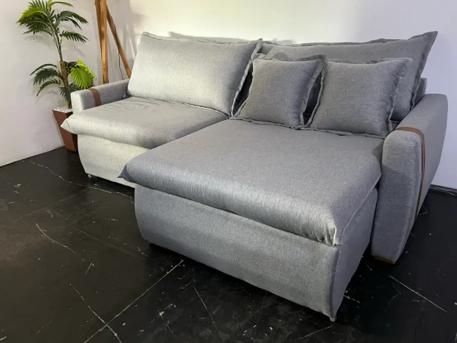 Sofá Cama Retrátil 2.20cm cinza
