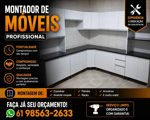 Montador de móveis profissional 