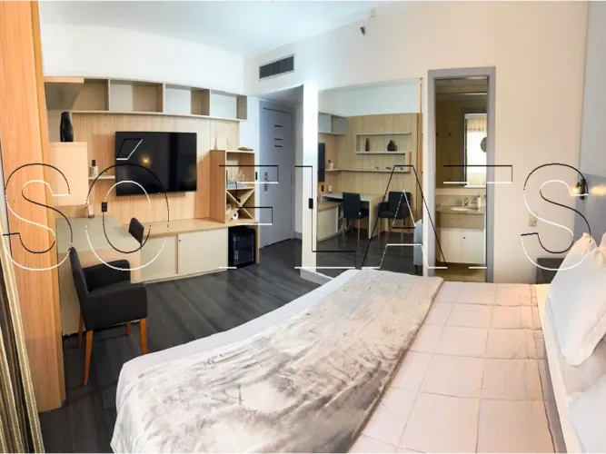 Studio Innside São Paulo Itaim disponível para locação com 27m² e 01 vaga de garagem