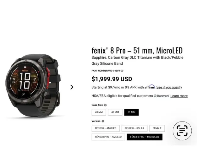 Garmin f?nix 8 Pro - 51 mm, MicroLED