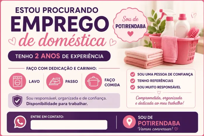 Estou a procura de serviço 