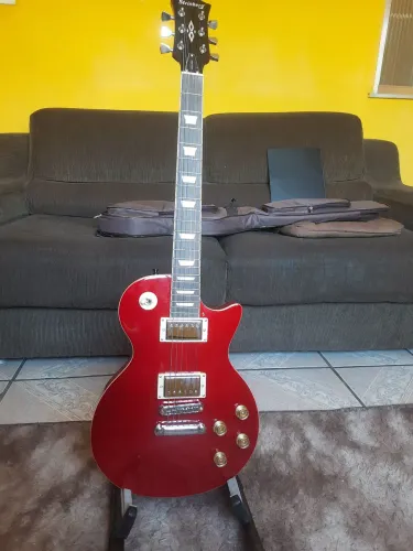 Guitarra Strimberg Les Paul vermelha 