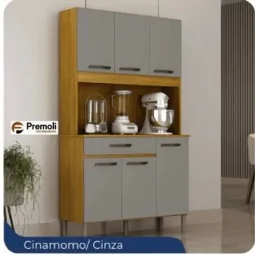 kit Viena 6 Porta Largura 90 Cor Cinamomo /Off Chf