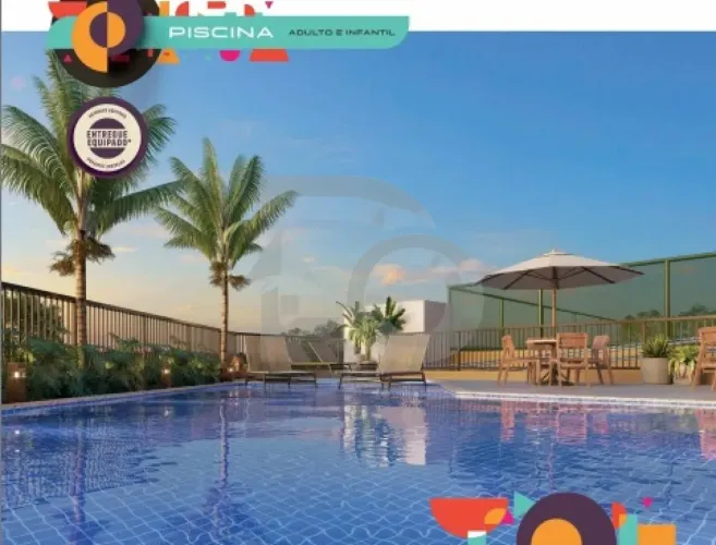 Apartamento no Poesia Art Home: 2 Quartos com Suíte e Lazer Completo