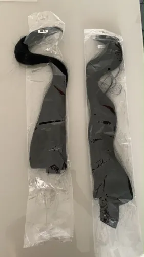 kit 2 apliques tic tac cabelo preto