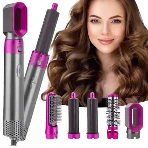PRONTA ENTREGA | ESCOVA MODELADORA 5 EM 1 PROFISSIONAL | CABELO DE SALÃO EM MINUTOS