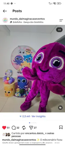 Bolofofo personagem vivo