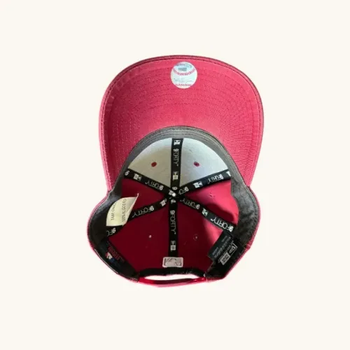boné new era new york yankees bordado snapback vermelho