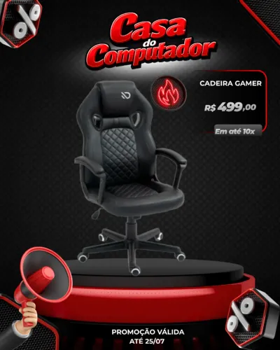 PROMOÇÃO DE CADEIRA GAMER