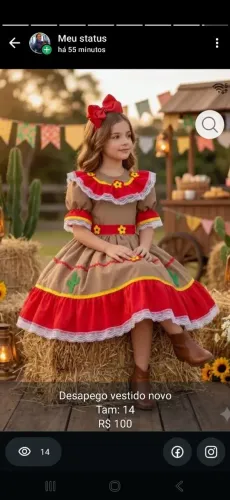 Vestido quadrilha