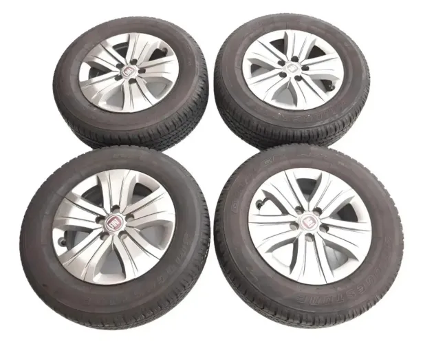 Jogo de Rodas Liga Leve Fiat Toro Aro 16 + Pneus Michelin 215/65 R16 Origin