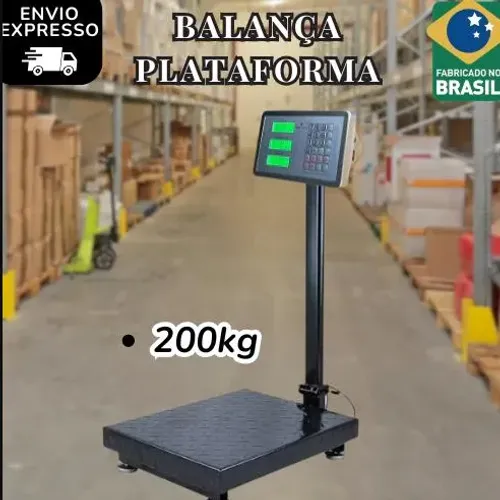 Balança De Plataforma Com Mastro Digital Bivolt 200kg