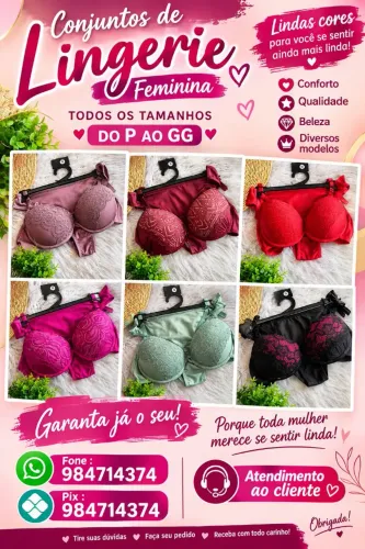 Conjunto de peça íntimas
