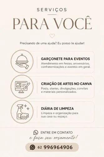 Ofereço serviços para facilitar seu dia a dia!!