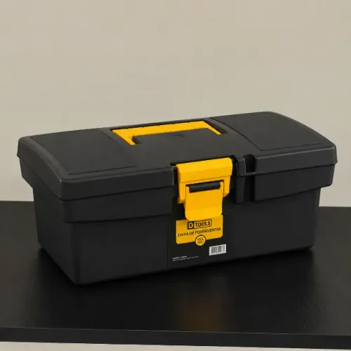 Caixa De Ferramentas Dtools 32x18x13cm Organizador Plástico Caixa De Ferramentas Dtools 32